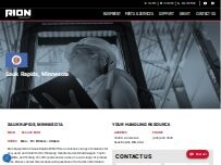 Website Screenshot Rion Equipment - Best Material Handling Services in Sauk Rapids, MN
