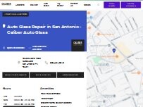 Website Screenshot Caliber Auto Glass