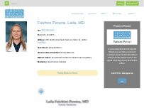 Website Screenshot Folchini Pereira, Laila, MD