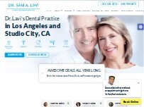 Website Screenshot Dr. Sam Lavi Cosmetic and Implant Dentistry
