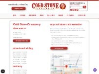 Website Screenshot Cold Stone Creamery