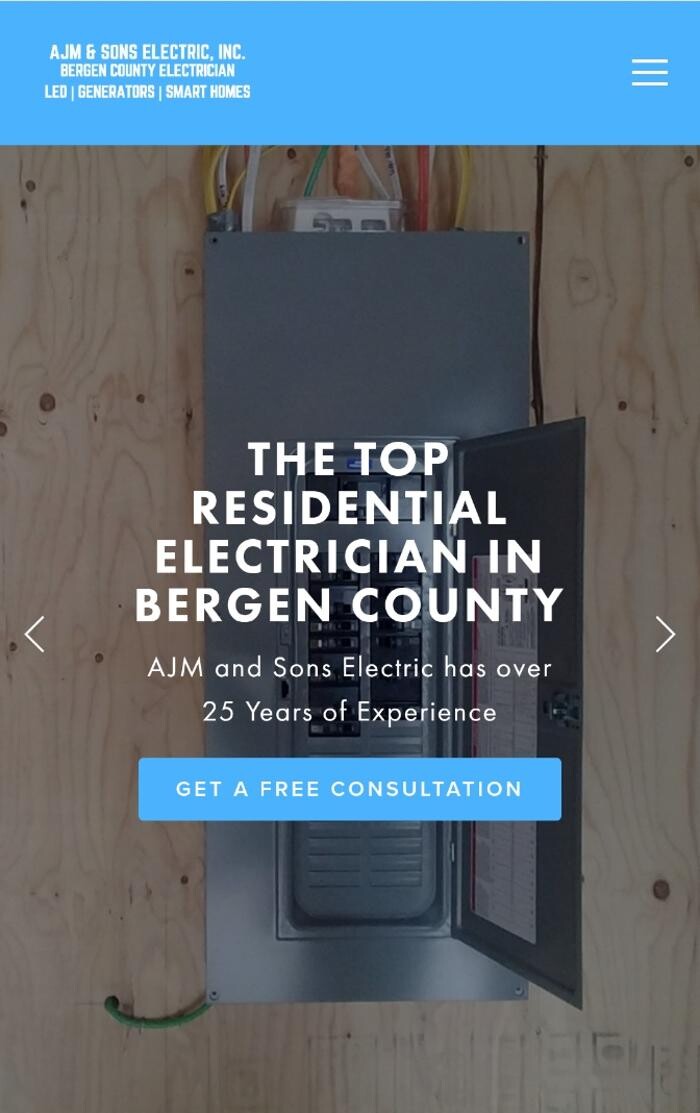 AJM and Sons Electric Logo