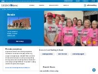 Website Screenshot Legend Bank Bowie