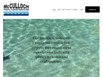 Website Screenshot McCulloch Pool Construction