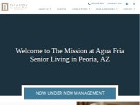 Website Screenshot The Mission at Agua Fria Senior Living