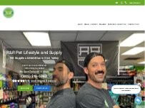 Website Screenshot R&R Pet Lifestyle and Supply