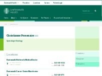 Website Screenshot Christianne Persenaire, MD