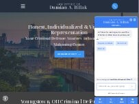 Website Screenshot Law Office of Damian A. Billak