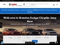 Website Screenshot Brandon Dodge Chrysler Jeep Ram