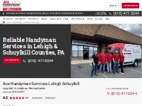 Website Screenshot Ace Handyman Services Lehigh Schuylkill
