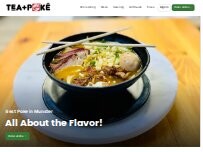 Website Screenshot TEA+POKÉ