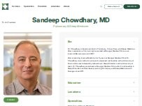Website Screenshot Sandeep Chowdhary, MD - Granger Medical Clinic