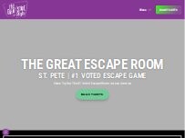 Website Screenshot The Great Escape Room St Pete