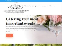 Website Screenshot Concetta's Catering and Event Space