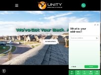 Website Screenshot Unity Roofing Systems