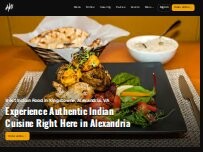 Website Screenshot Aditi Indian Dining