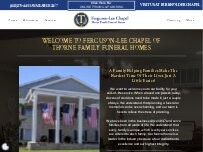 Website Screenshot Ferguson-Lee Chapel of Thorne Family Funeral Homes