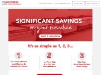 Website Screenshot Mattress By Appointment Lawrence Ks