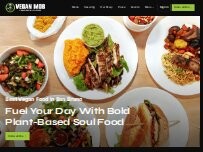 Website Screenshot Vegan Mob - Vegan BBQ and Soul Food