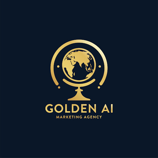 Golden AI Marketing Agency Logo