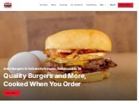 Website Screenshot Home Run Burgers & Fries