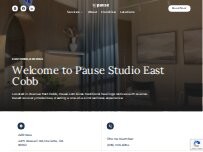 Website Screenshot Pause East Cobb