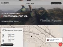 Website Screenshot Gameday Men's Health South San Jose, CA