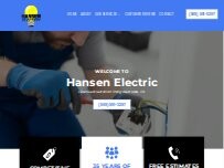 Website Screenshot Hansen Electric