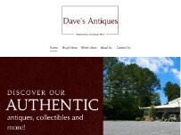 Website Screenshot Dave's Antiques
