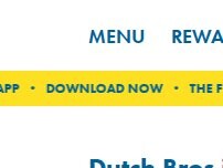 Website Screenshot Dutch Bros Coffee