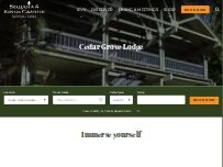 Website Screenshot Cedar Grove Lodge