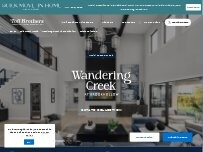 Website Screenshot Wandering Creek at Brookhollow - Estate Collection