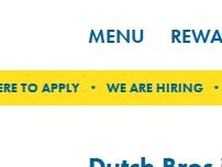 Website Screenshot Dutch Bros Coffee