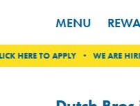 Website Screenshot Dutch Bros Coffee
