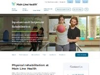 Website Screenshot Bryn Mawr Rehab Outpatient Concordville