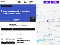 Website Screenshot Caliber Auto Glass