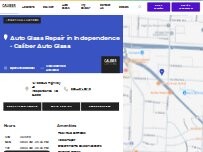 Website Screenshot Caliber Auto Glass