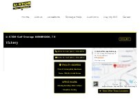 Website Screenshot U-Stor Self Storage Benbrook, TX