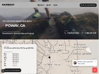 Website Screenshot Gameday Men's Health Poway, CA