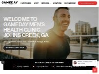 Website Screenshot Gameday Men's Health Atlanta GA - John's Creek