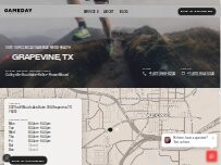 Website Screenshot Gameday Men's Health Grapevine, TX