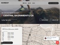Website Screenshot Gameday Men’s Health Central Sacramento, CA
