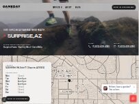 Website Screenshot Gameday Men’s Health Surprise, AZ
