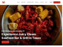 Website Screenshot Juicy Claws Restaurant