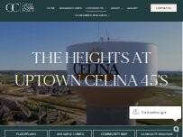 Website Screenshot Olivia Clarke Homes - The Heights at Uptown Celina