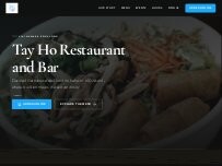 Website Screenshot Tay Ho Oakland Restaurant & Bar