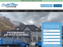 Website Screenshot Crystal Clean Vents