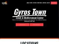 Website Screenshot Gyros Town Grill
