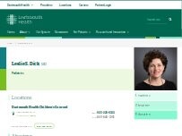 Website Screenshot Leslie S. Dick, MD