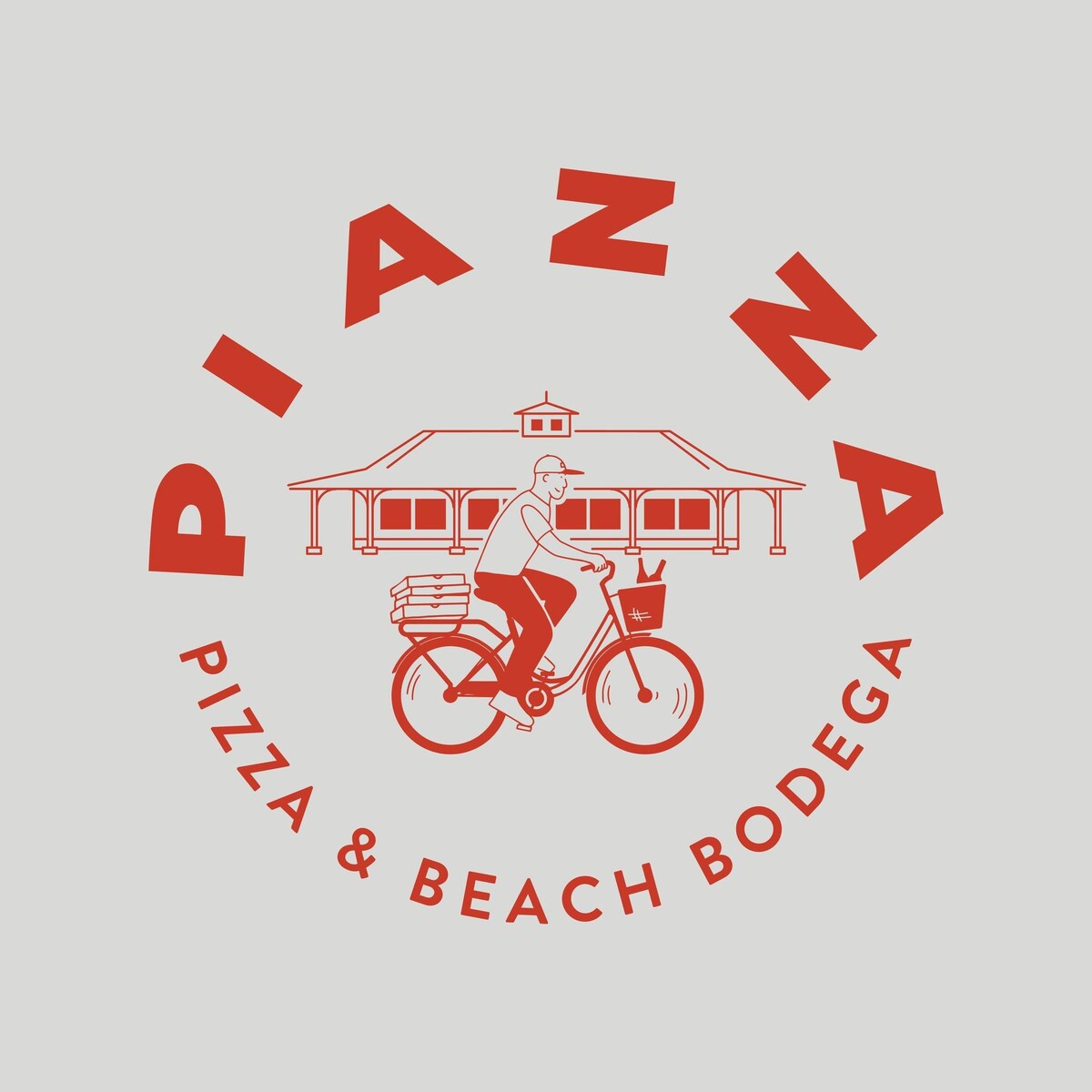 Piazza Pizza and Beach Bodega Logo